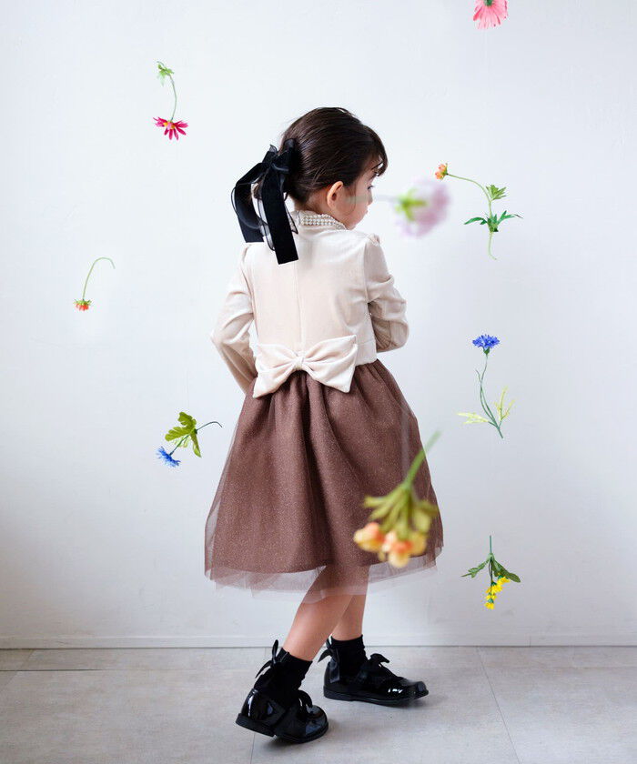 BACKYARD FAMILY「Rora ワンピース 通販 セリーナ ドッキングワンピース 子供服 ワンピ 長袖」|その他|