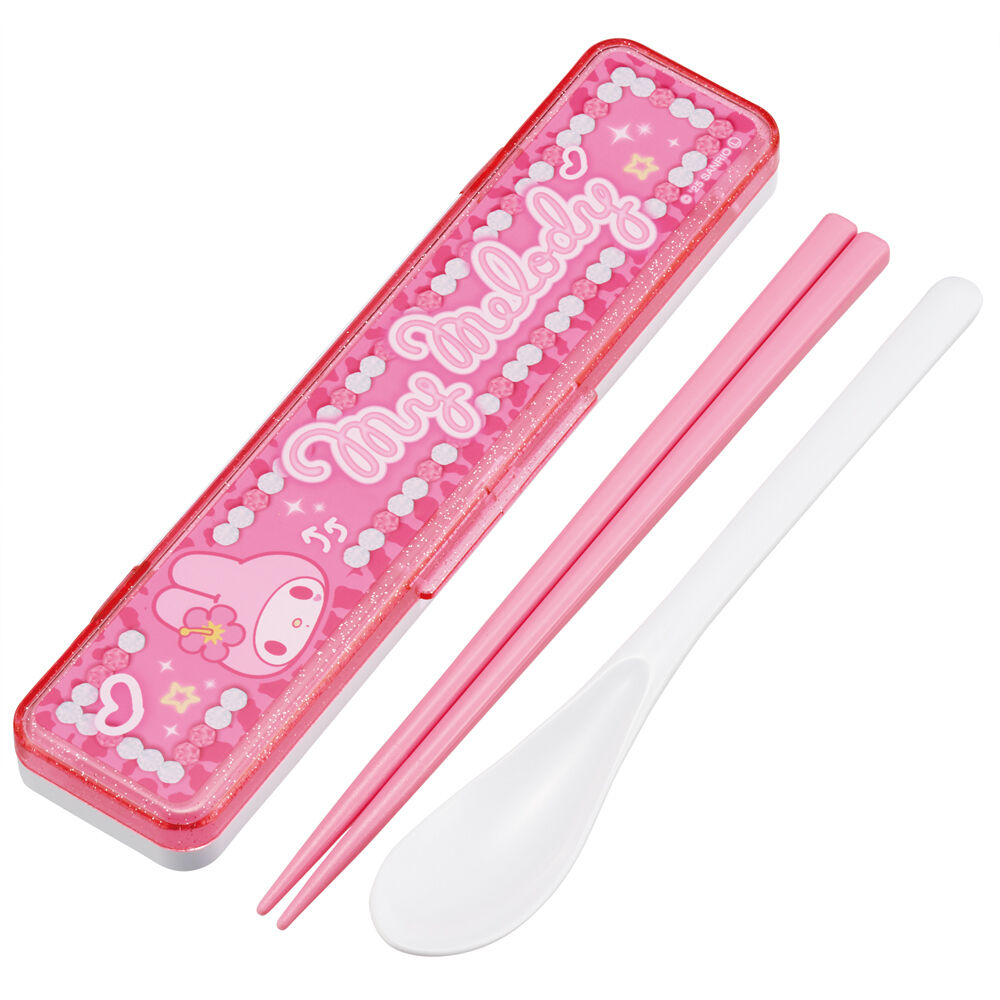 BACKYARD FAMILY「箸 スプーン セット スケーター CCS3SA 通販 日本製 skater コンビセット」|食器・キッチングッズ|ピンク1