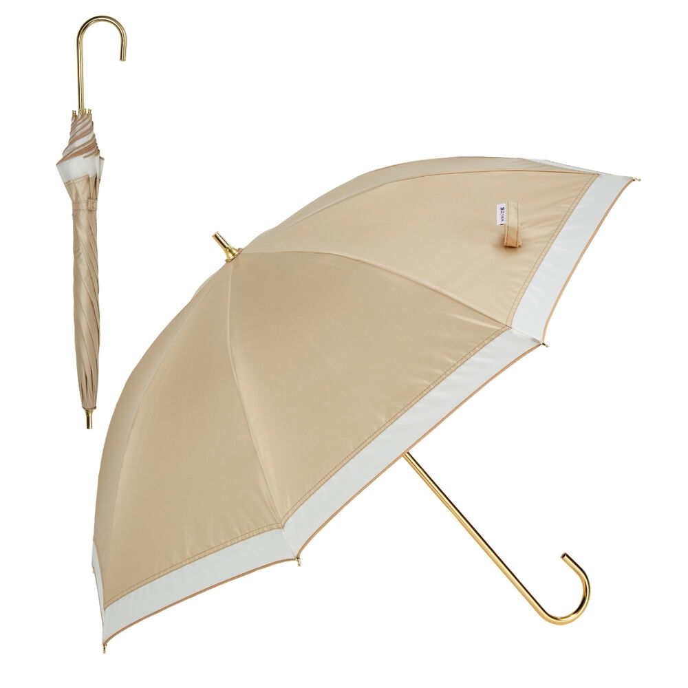 BACKYARD FAMILY「KIZAWA キザワ 日傘 長傘 レディース 晴雨兼用 通販 傘 かさ カサ レディース傘 日よけ」|傘|ベージュ1
