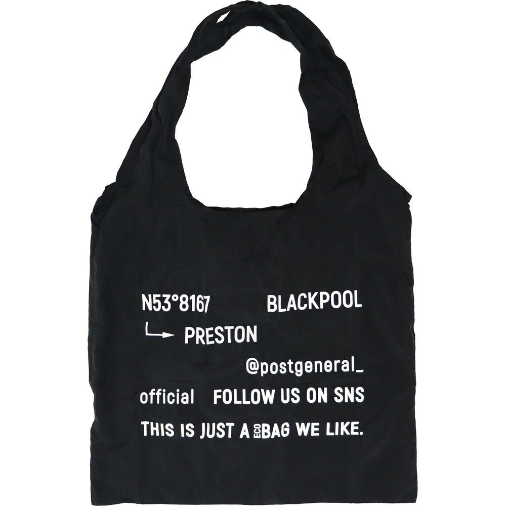 BACKYARD FAMILY「ポストジェネラル エコバッグ 通販 トートバッグ トート バッグ ショッパーバッグ 肩がけ メンズ」|エコバッグ|ブラック1