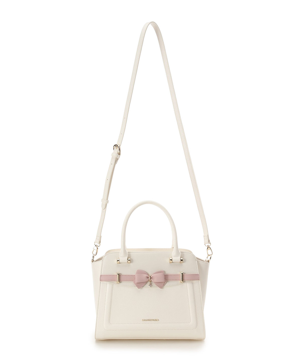 Samantha Vega「バイカラーアクセントリボンハンドバッグ」|ハンドバッグ|