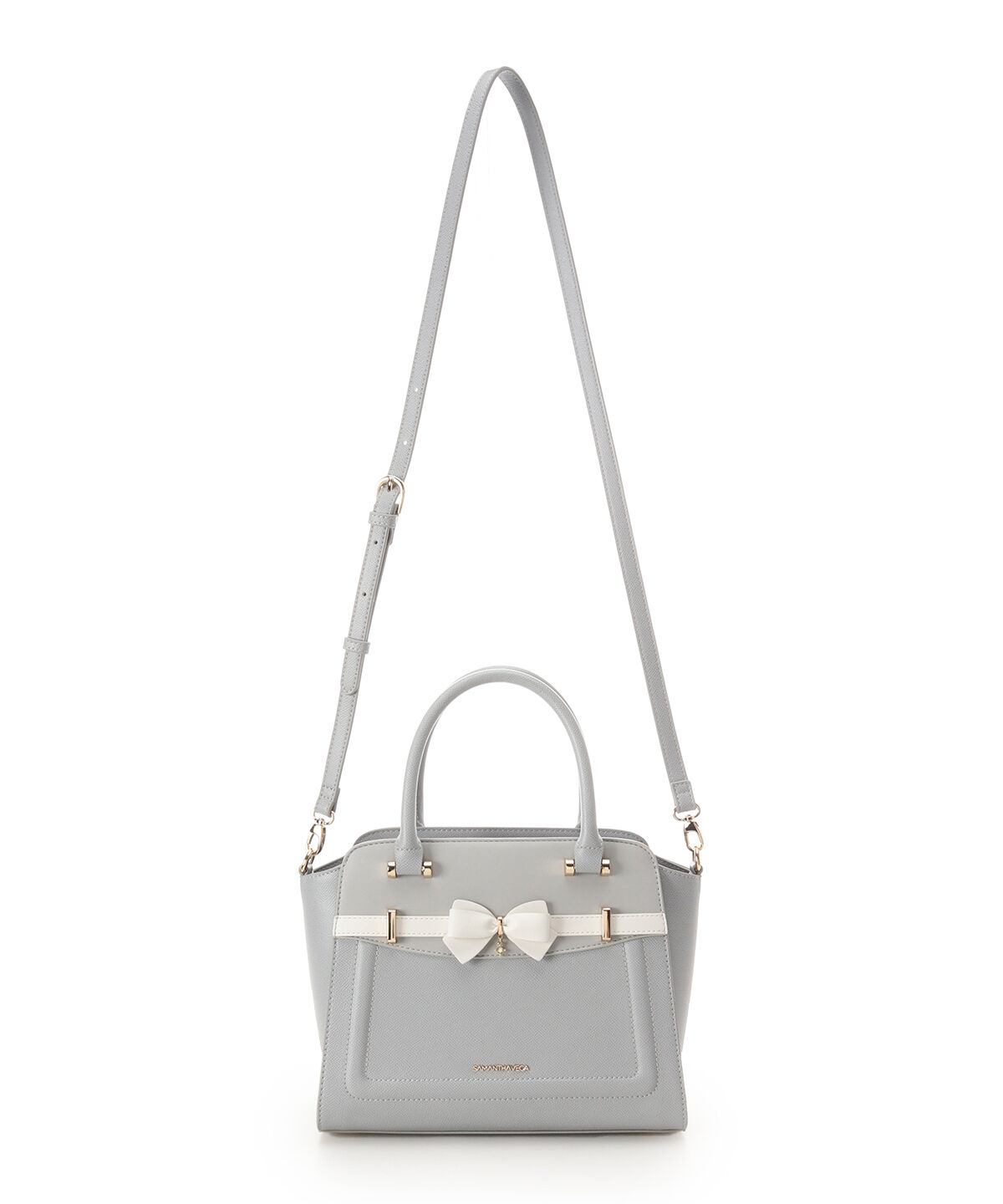 Samantha Vega「バイカラーアクセントリボンハンドバッグ」|ハンドバッグ|