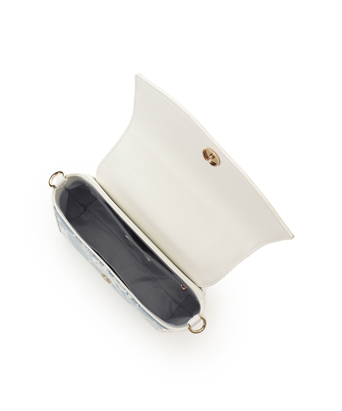 Samantha Vega「デニム調アクセントリボンショルダーバッグ」|ショルダー・メッセンジャー|