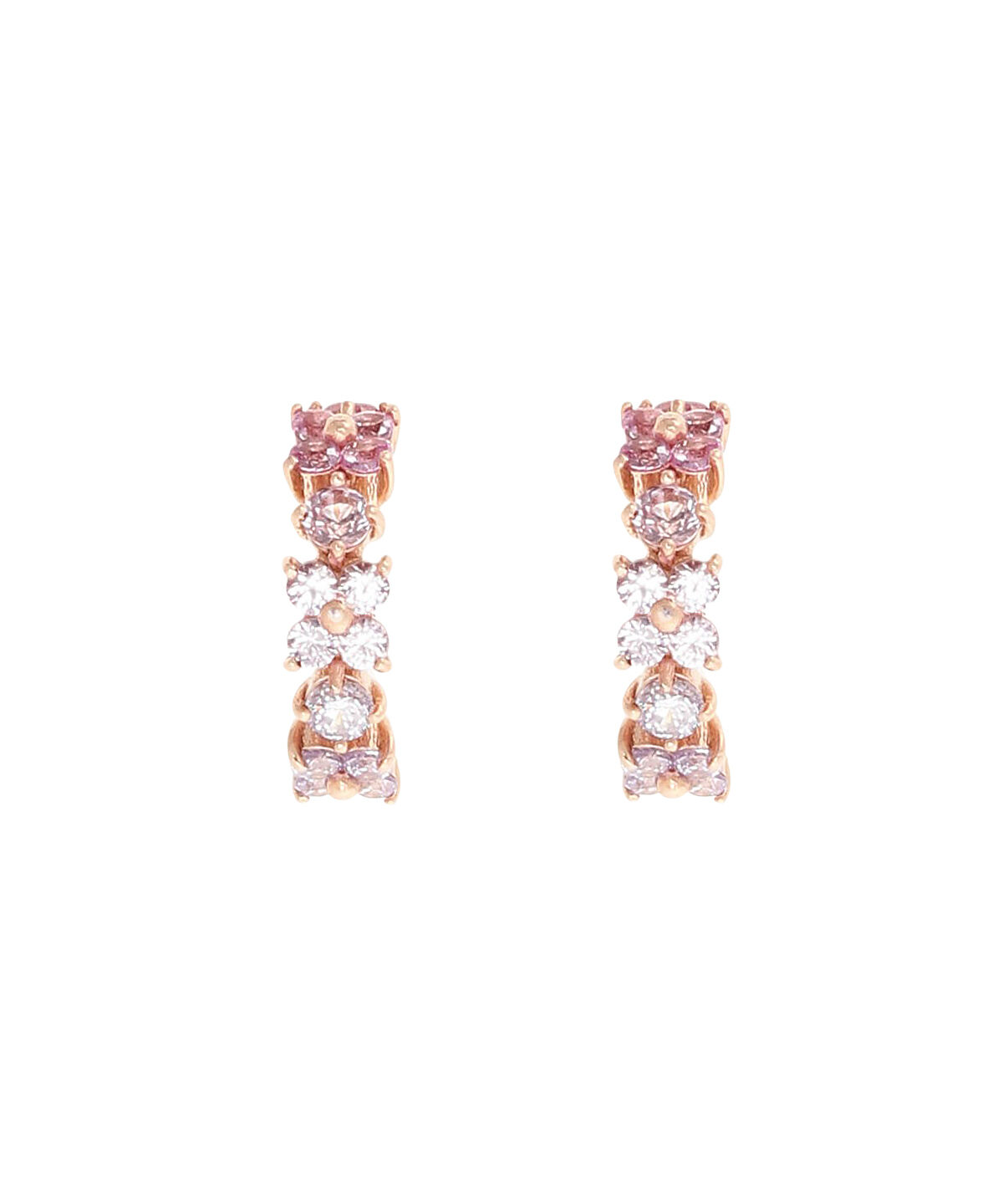 Samantha Tiara「フラワーモチーフバンド　グラデーション ピアス(ピンク)」|ピアス|SILVER PGﾒｯｷ