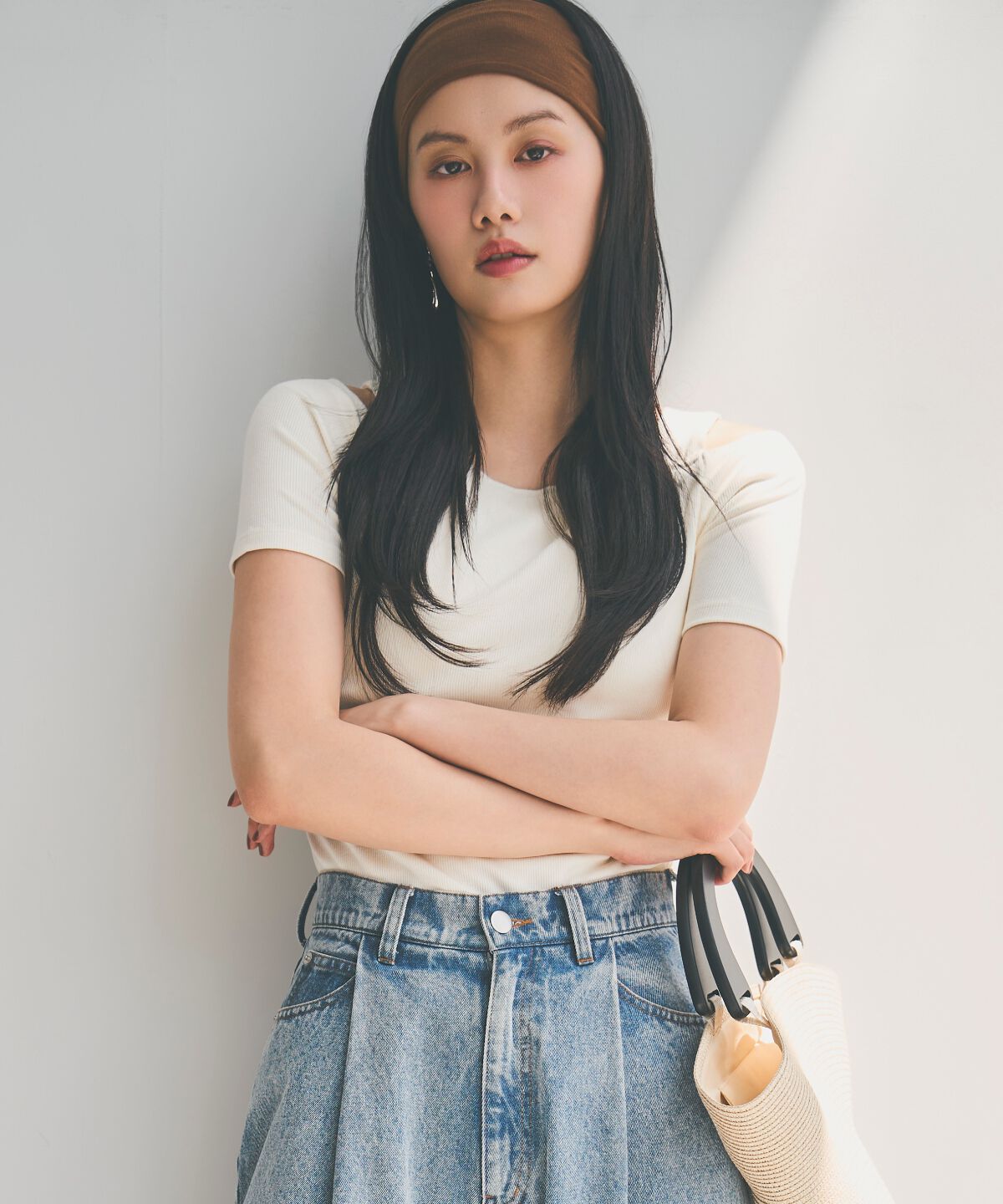 アンドクチュール「カップ付きオフショルプルオーバー」|Tシャツ・カットソー|