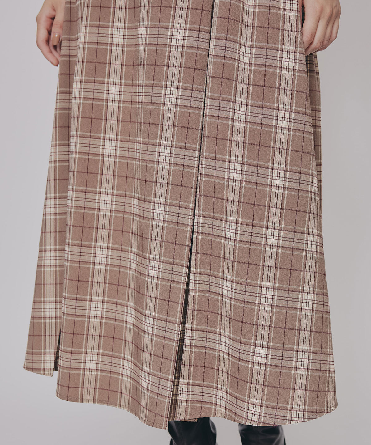 REDYAZEL「クラシカルチェックベスト&フレアスカートセットアップ」|ワンピース|