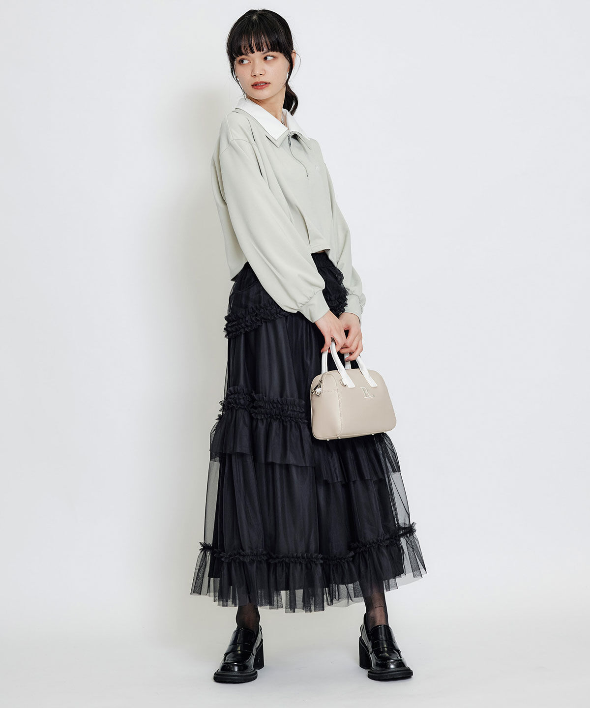 REDYAZEL「レザーライクチャンキーヒールローファー」|パンプス|