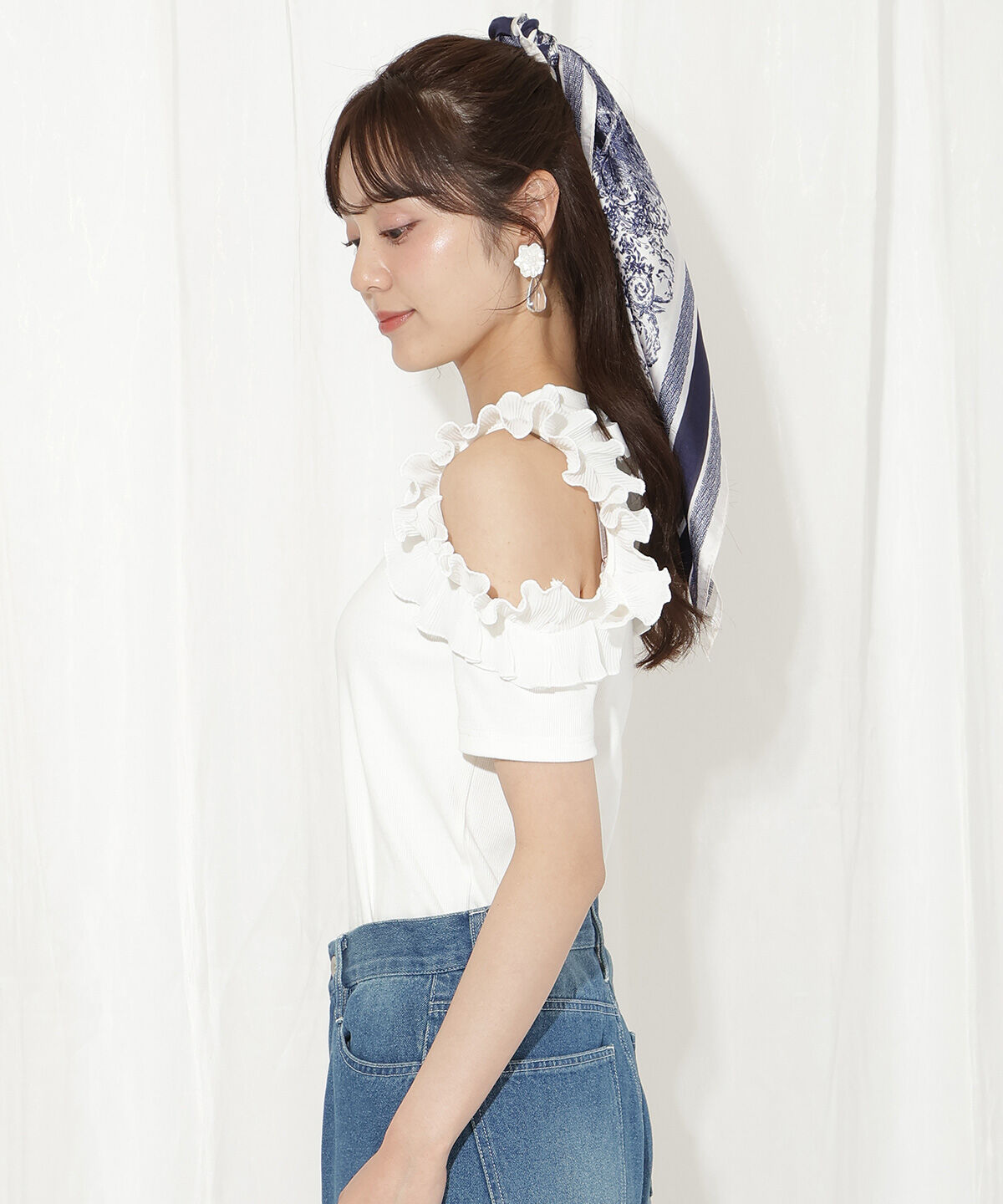 WILLSELECTION「バックリボンプリーツフリルカットソー」|Tシャツ・カットソー|