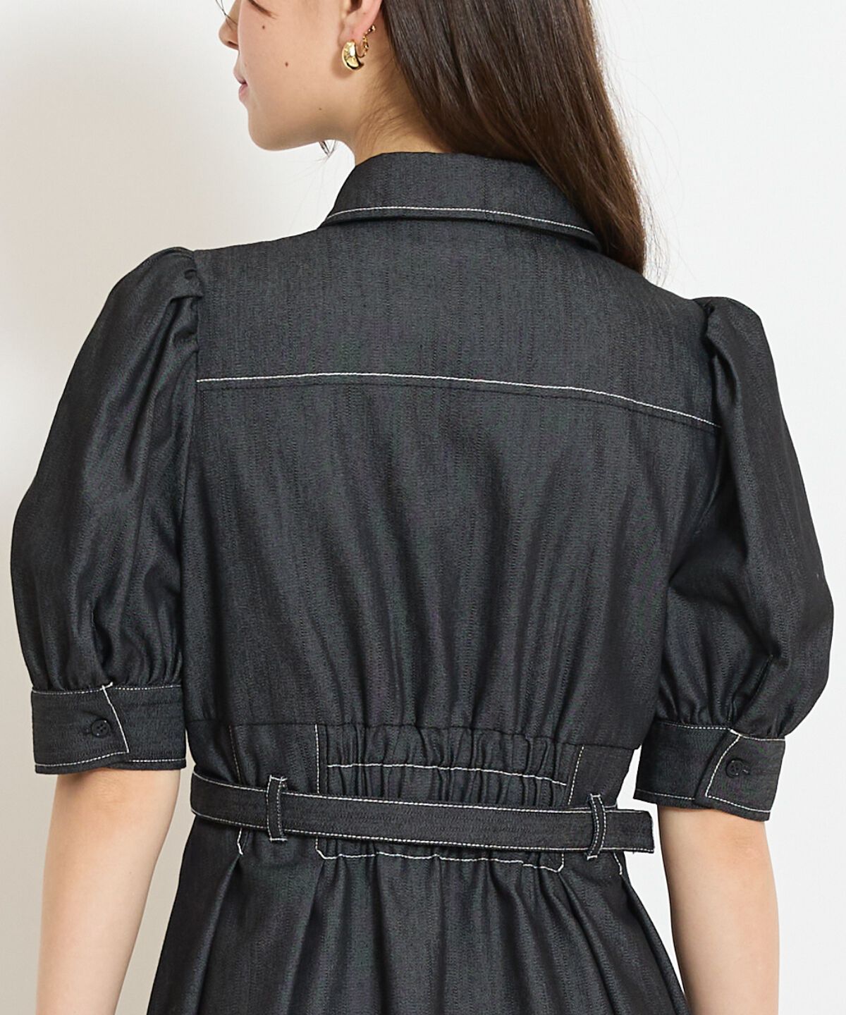 WILLSELECTION「ベルト付きタックスリーブフレアワンピース」|ワンピース|