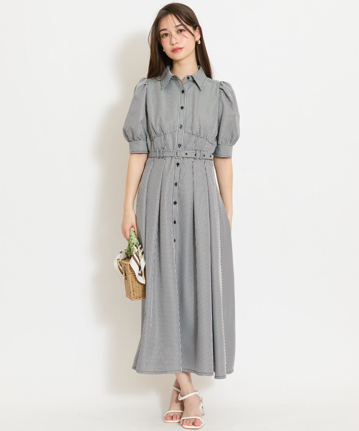 WILLSELECTION「ベルト付きタックスリーブフレアワンピース」|ワンピース|