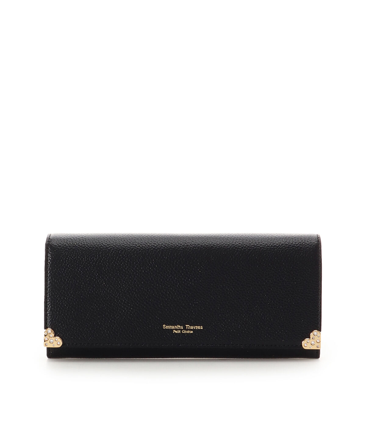 Samantha Thavasa Petit Choice「ハート金具 長財布」|財布|ブラック