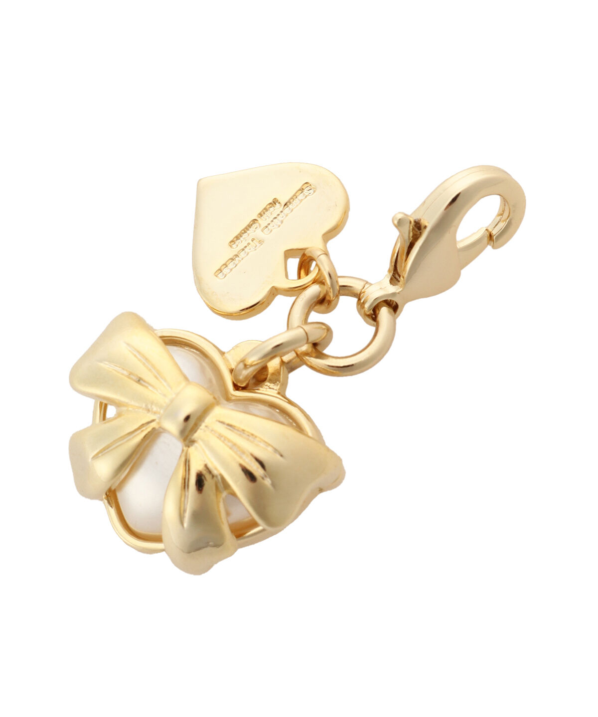 Samantha Thavasa Petit Choice「ハートリボン ファスナーチャーム」|チャーム・キーホルダー|ホワイト