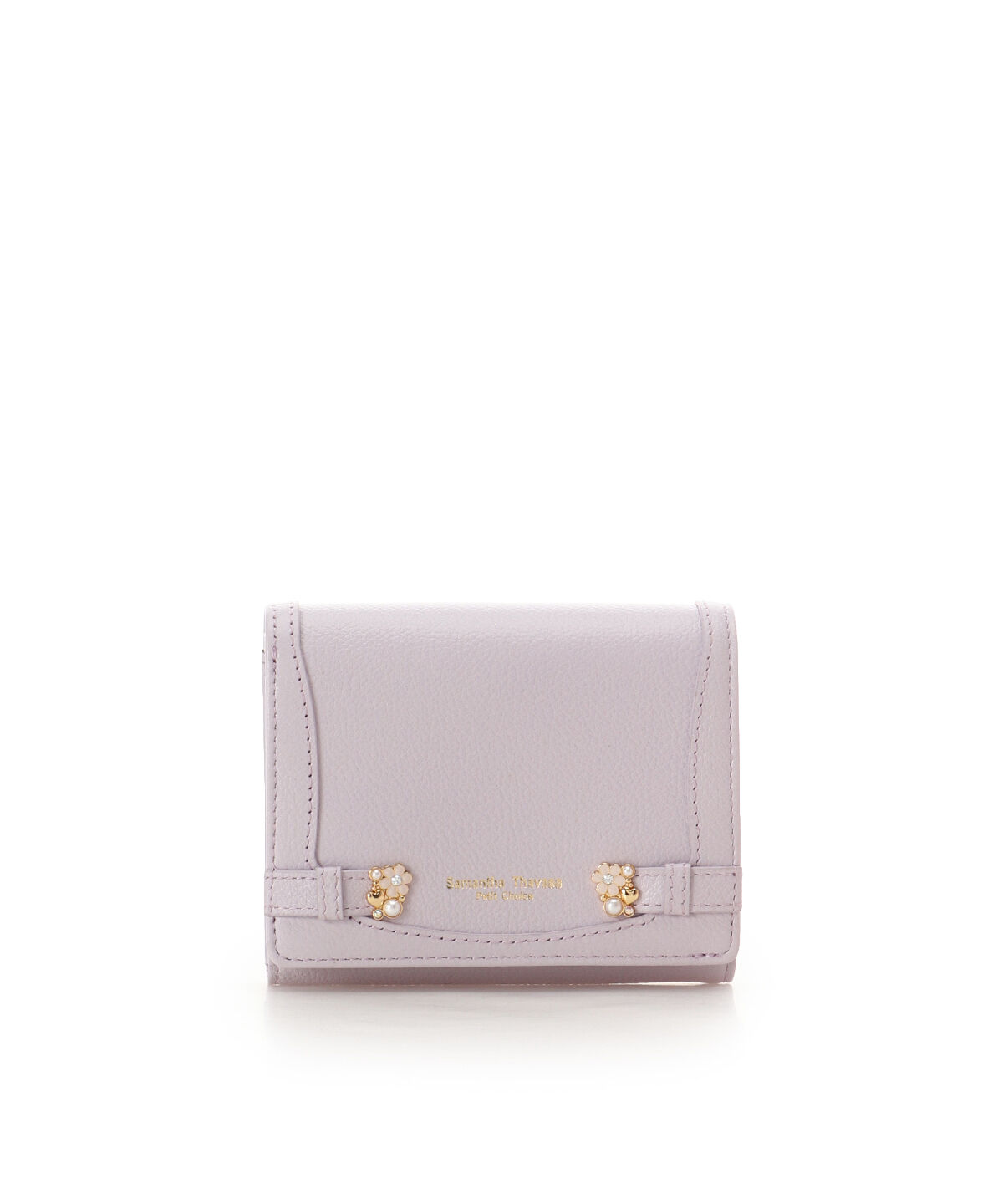 Samantha Thavasa Petit Choice「サイドブローチ 折財布」|財布|ラベンダー