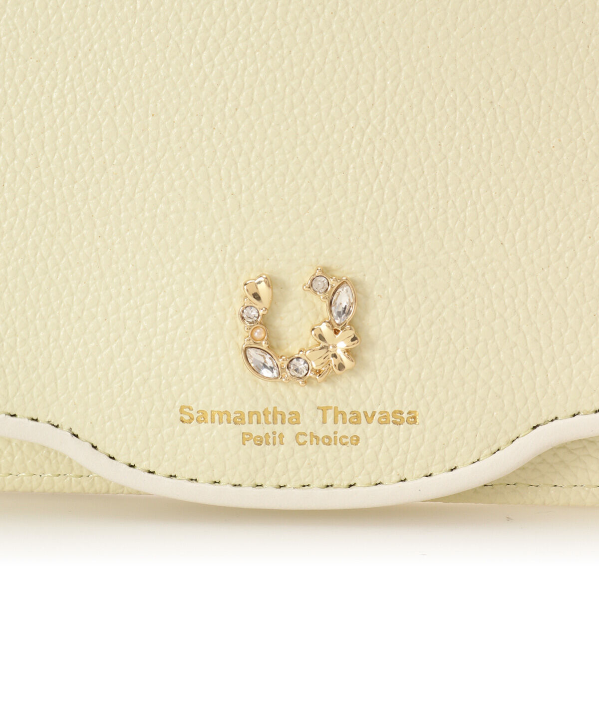 Samantha Thavasa Petit Choice「フープラインビジュー パスケース」|定期入れ|
