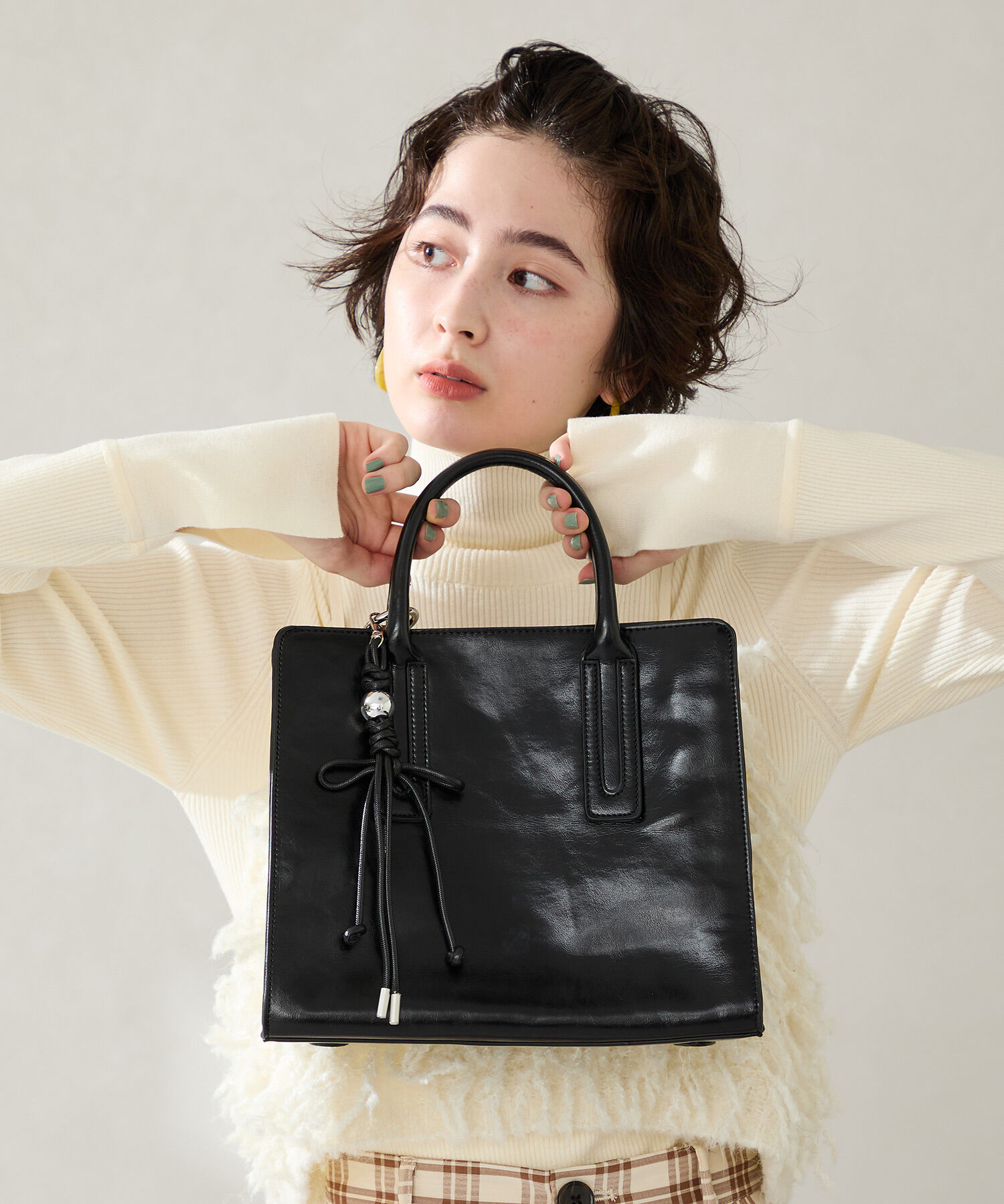 ORiental TRaffic「● 大容量 ●チャーム付き ボストン バッグ /BA-268 ヴィンテージ」|ボストンバッグ|