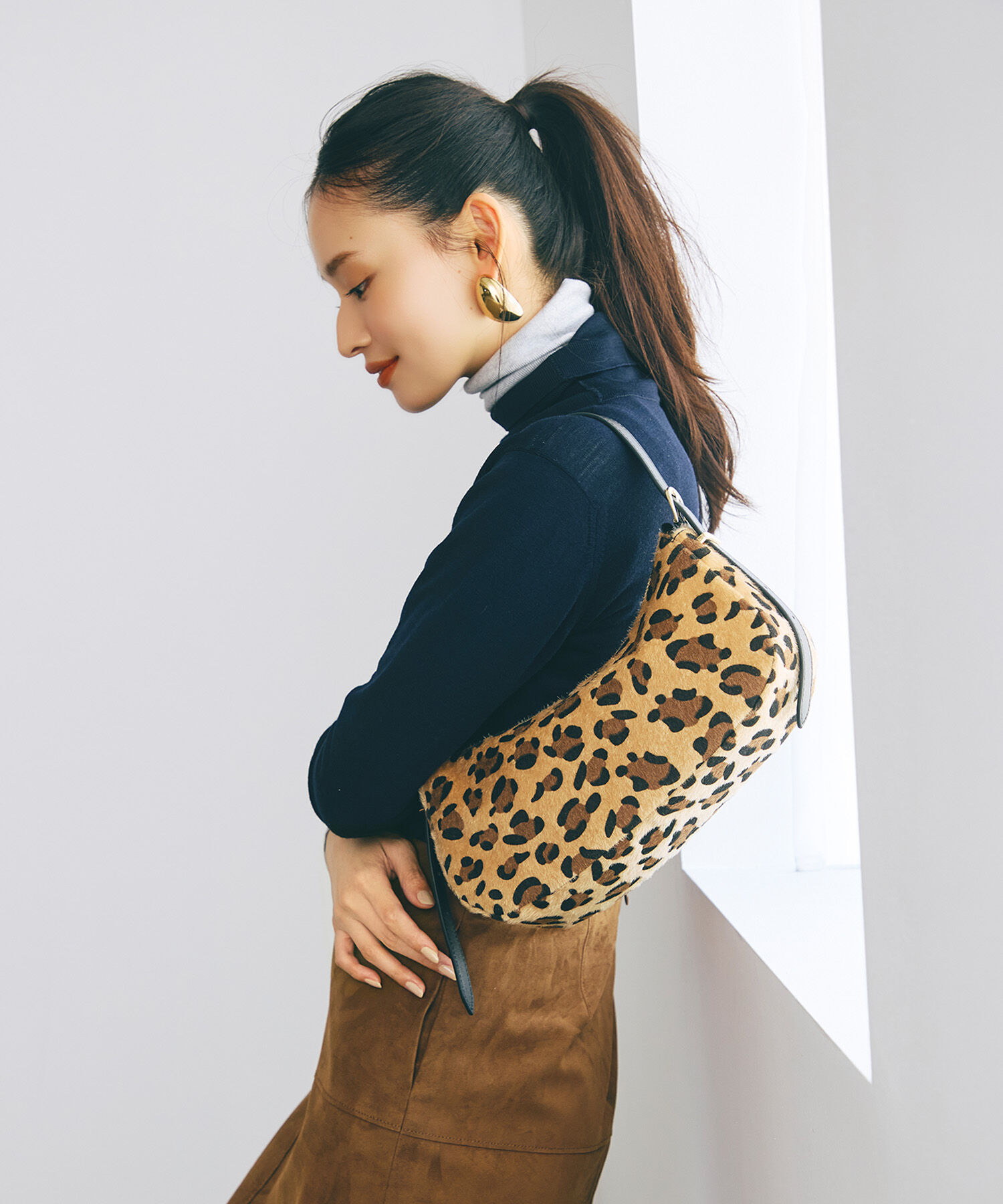 TOPKAPI TREASURE「【TREASURE TOPKAPI】レオパード ミニ ショルダーバッグ」|ショルダー・メッセンジャー|ベージュ