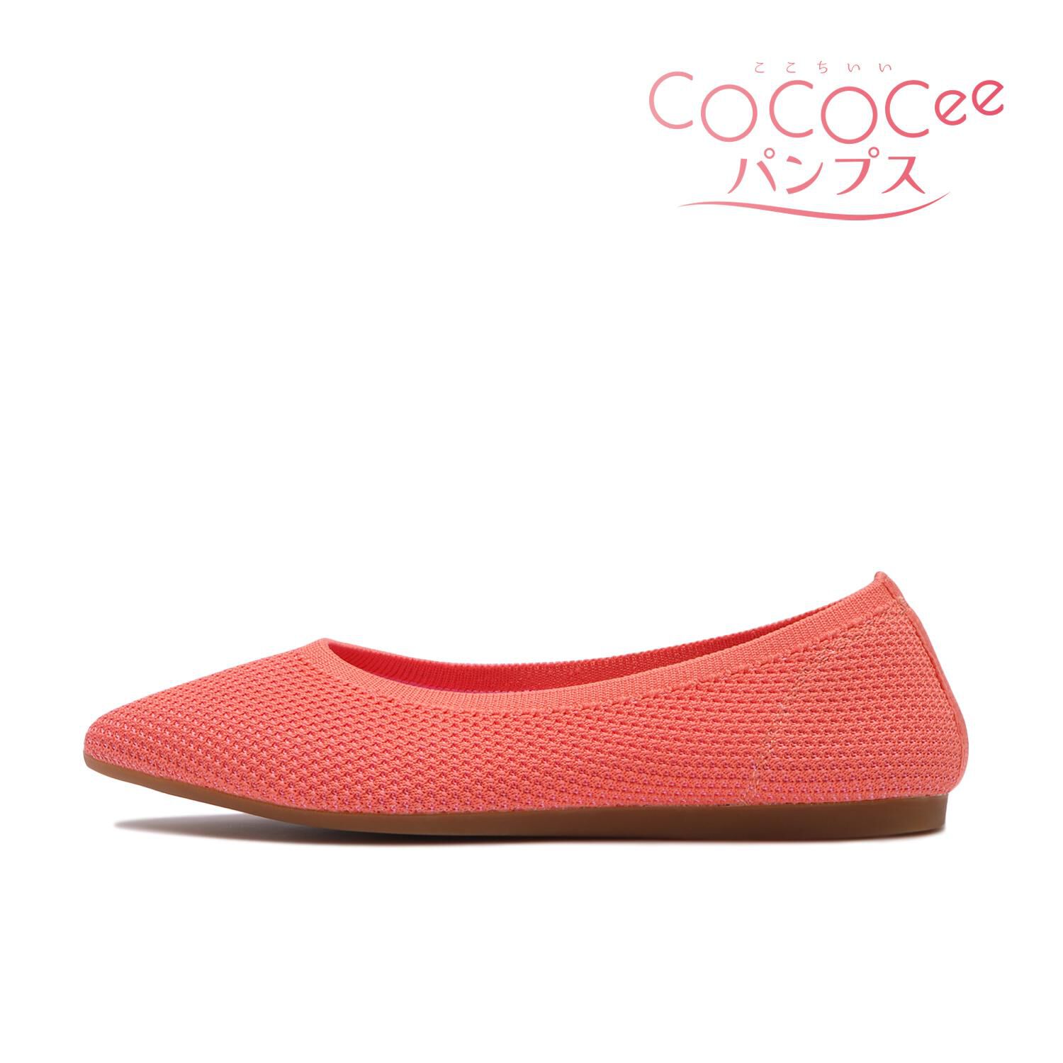 ABC SELECT「【ABC SELECT】POINTED KNIT」|パンプス|ピンク