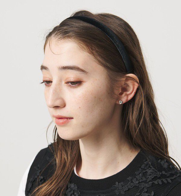 UNITED ARROWS「プレーン ヘッドバンド 14M」|カチューシャ|BLACK