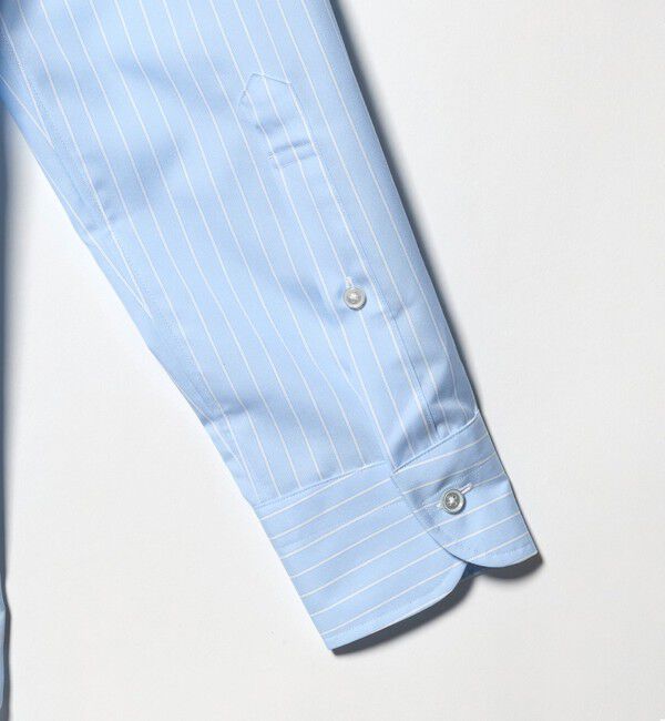 UNITED ARROWS「イージーケア AG ブルーストライプ タブカラー シャツ ー抗菌防臭ー」|シャツ・ブラウス|