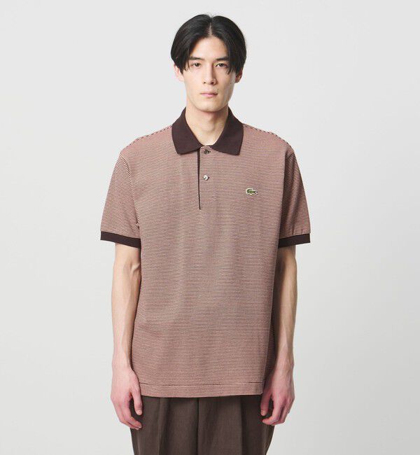 UNITED ARROWS「【別注】＜LACOSTE＞ボーダー スキッパー ポロシャツ」|ポロシャツ|