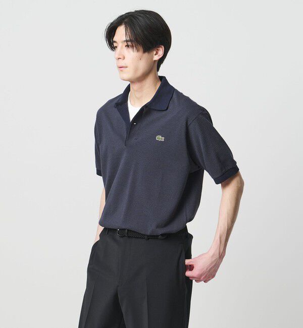 UNITED ARROWS「【別注】＜LACOSTE＞ボーダー スキッパー ポロシャツ」|ポロシャツ|