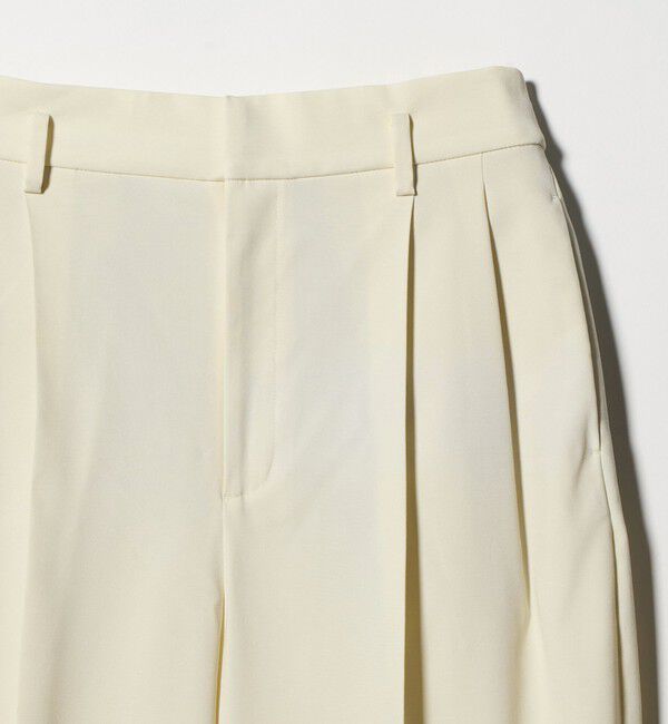 UNITED ARROWS「タック テーパード クロップド パンツ」|チノ|