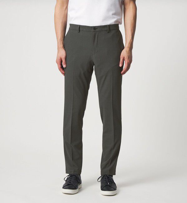UNITED ARROWS「ライトサッカー ノープリーツ テーパードパンツ UA COZY ウォッシャブル 2WAYストレッチ」|スラックス|