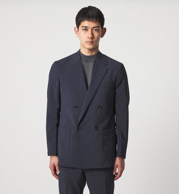 UNITED ARROWS「ポリエステル T＆T ダブル 4ボタン テーラードジャケット UA COZY ウォッシャブル ヨコストレッチ」|テーラードジャケット|