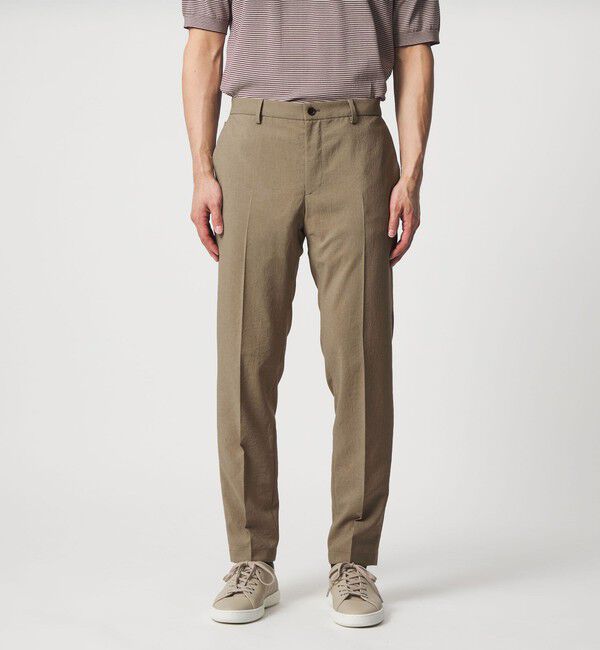 UNITED ARROWS「ポリエステル T＆T ノープリーツ パンツ UA COZY ウォッシャブル ヨコストレッチ」|スラックス|