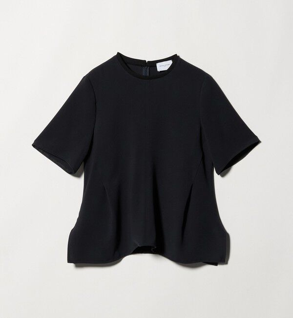 UNITED ARROWS「COMFY イレギュラー ヘム ブラウス ‐防汚 UVカット ウォッシャブル‐」|シャツ・ブラウス|DK.GRAY
