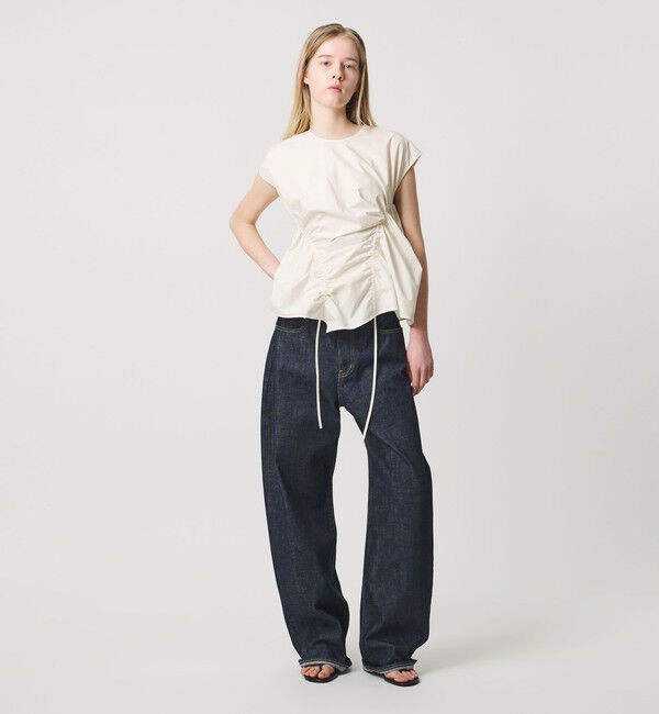 AEWEN MATOPH「＜AEWEN MATOPH＞イレギュラーギャザーブラウス ウォッシャブル」|シャツ・ブラウス|