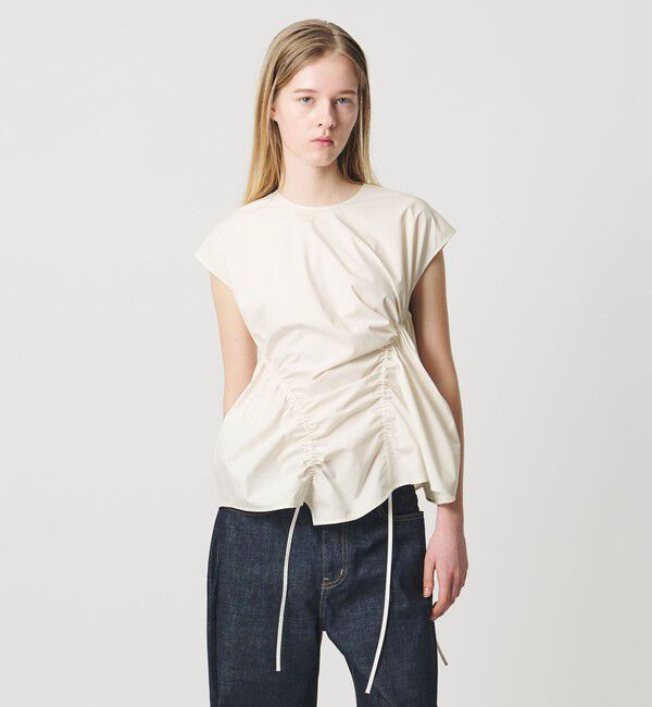 AEWEN MATOPH「＜AEWEN MATOPH＞イレギュラーギャザーブラウス ウォッシャブル」|シャツ・ブラウス|