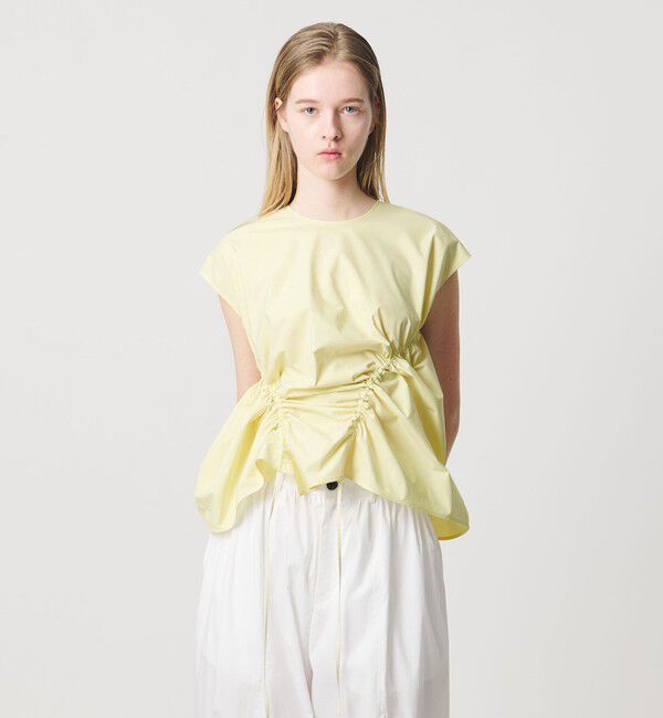 AEWEN MATOPH「＜AEWEN MATOPH＞イレギュラーギャザーブラウス ウォッシャブル」|シャツ・ブラウス|