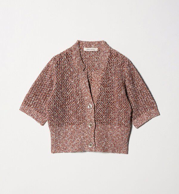 AEWEN MATOPH「＜AEWEN MATOPH＞ミックスヤーン ショートスリーブ カーディガン」|カーディガン|