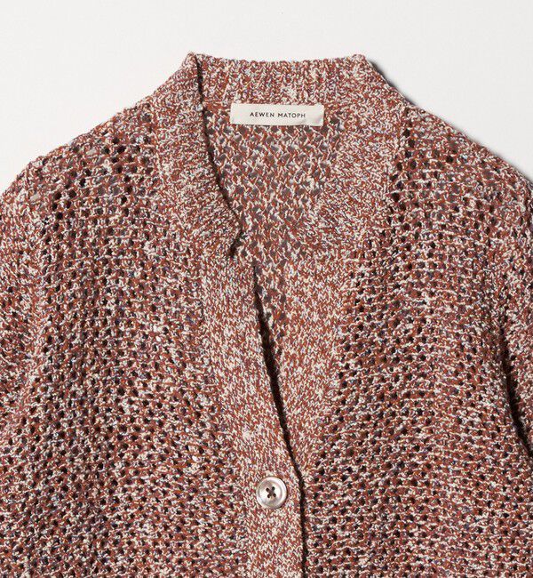 AEWEN MATOPH「＜AEWEN MATOPH＞ミックスヤーン ショートスリーブ カーディガン」|カーディガン|