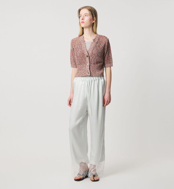 AEWEN MATOPH「＜AEWEN MATOPH＞ミックスヤーン ショートスリーブ カーディガン」|カーディガン|