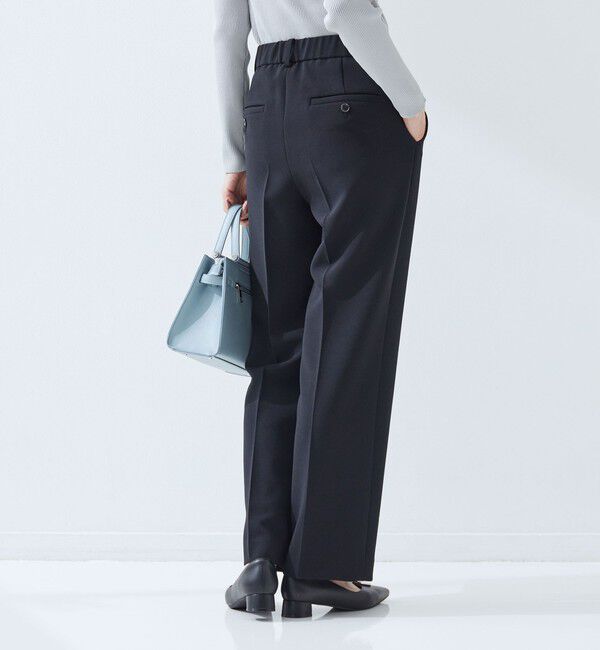 UNITED ARROWS green label relaxing「［size SHORT/TALLあり］Daily Chic セミフレア パンツ」|スラックス|