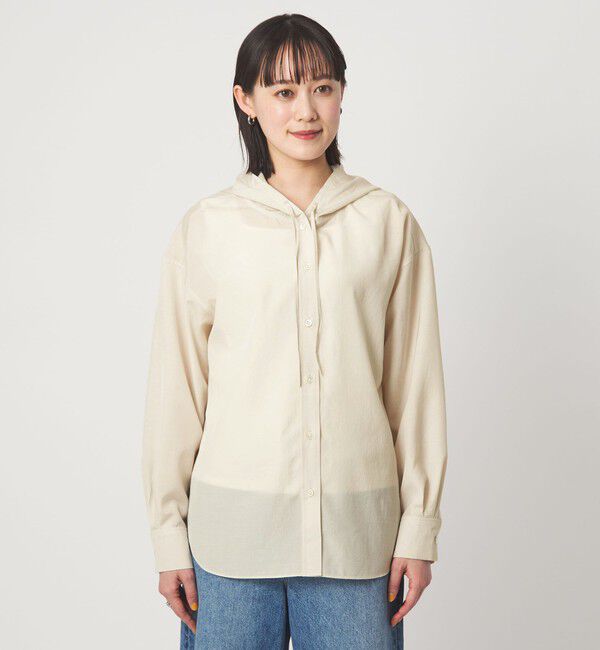 UNITED ARROWS green label relaxing「フード シャツ UVカット 接触冷感」|シャツ・ブラウス|