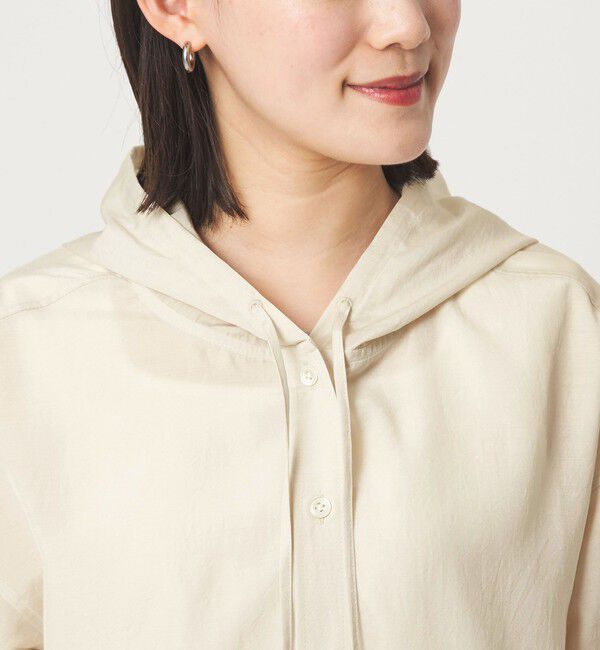 UNITED ARROWS green label relaxing「フード シャツ UVカット 接触冷感」|シャツ・ブラウス|