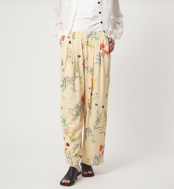 EMMEL REFINES「＜EMMEL REFINES＞EM フラワープリント イージーパンツ」|チノ|