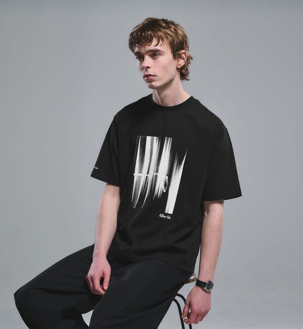 UNITED ARROWS green label relaxing「【別注】＜WILLIAM KLEIN＞クルーネック 半袖 Tシャツ」|Tシャツ・カットソー|BLACK