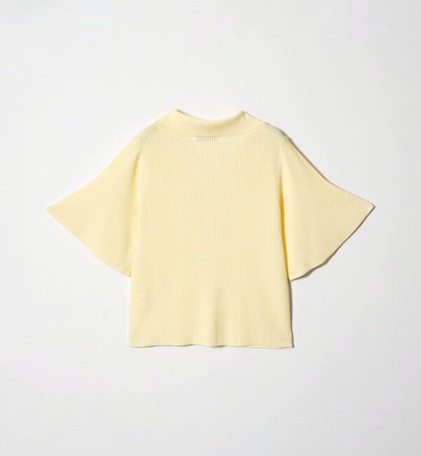EMMEL REFINES「＜EMMEL REFINES＞EM HW リブ フレア ショートスリーブ カーディガン」|カーディガン|
