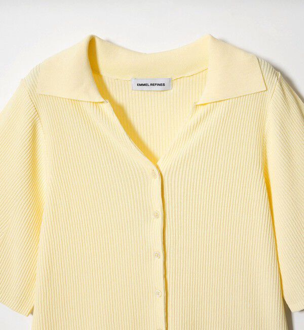 EMMEL REFINES「＜EMMEL REFINES＞EM HW リブ フレア ショートスリーブ カーディガン」|カーディガン|