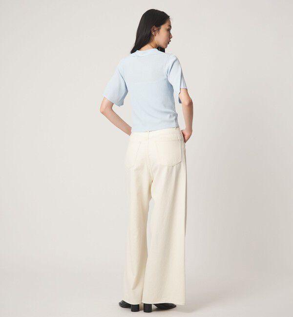 EMMEL REFINES「＜EMMEL REFINES＞EM HW リブ フレア ショートスリーブ カーディガン」|カーディガン|