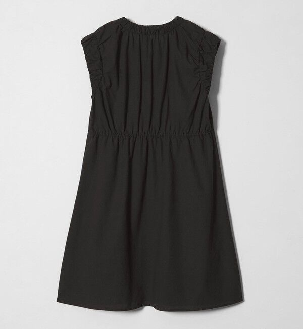 EMMEL REFINES「＜EMMEL REFINES＞EM ギャザースリーブ キリカエ ミニワンピース」|ワンピース|