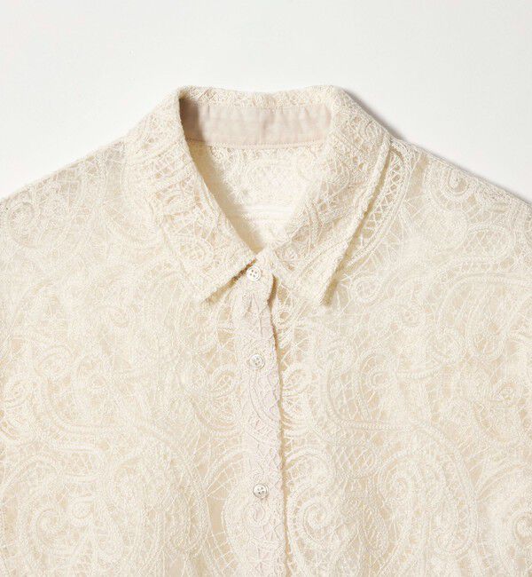 EMMEL REFINES「＜EMMEL REFINES＞EM ペイズリーレース ノースリーブ ブラウス」|シャツ・ブラウス|