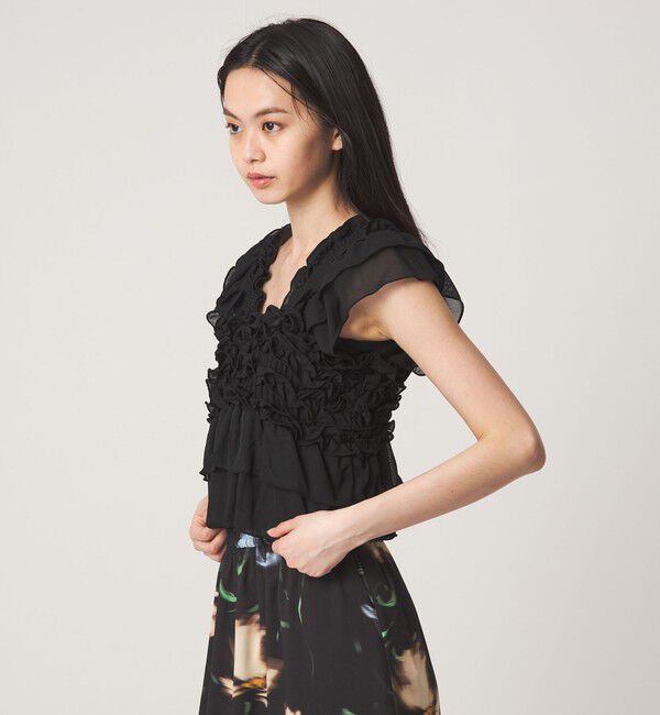 EMMEL REFINES「＜EMMEL REFINES＞EM フリルカット ビスチェ」|Tシャツ・カットソー|