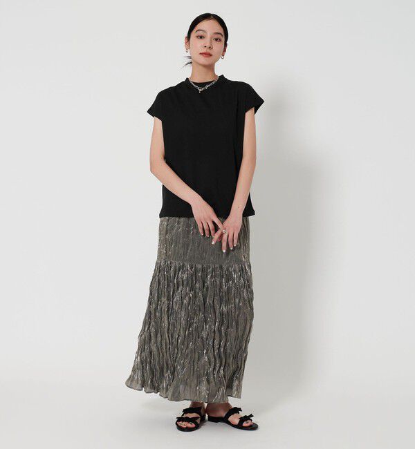 BEAUTY&YOUTH UNITED ARROWS「クルーネック フレンチスリーブ カットソー」|Tシャツ・カットソー|