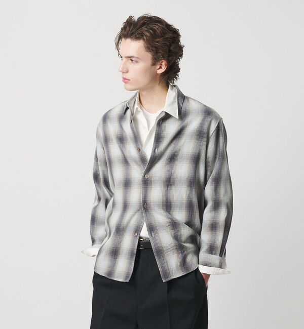 BEAUTY&YOUTH UNITED ARROWS「ドライ ネル オンブレ レギュラーカラー シャツ GRANDE型」|シャツ・ブラウス|