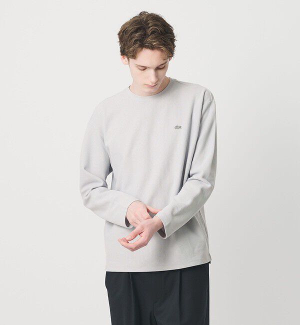 BEAUTY&YOUTH UNITED ARROWS「＜LACOSTE for BEAUTY&YOUTH＞ワントーン ロング スリーブ カットソー」|Tシャツ・カットソー|LT.GRAY